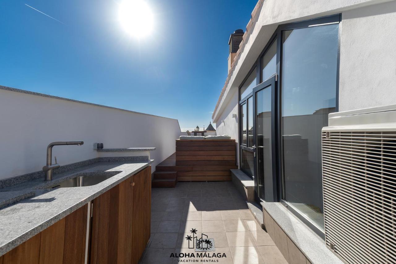 Апартаменти Luxury Duplex With Pool And Padel Court In Town Малага Екстер'єр фото
